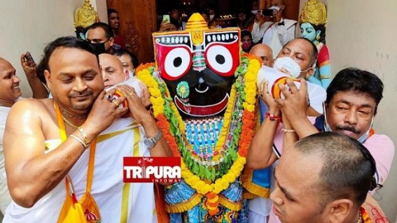 Ratha-Yatra festival celebrated with moderate gathering Ratha-Yatra festival celebrated with moderate gathering